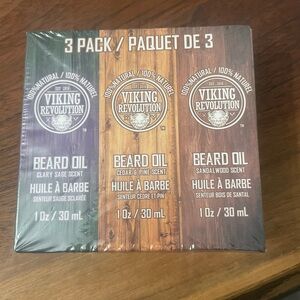 Revolution Beard Oil Trio - Clary Sage, Cedar & Pine, Sandalwood
